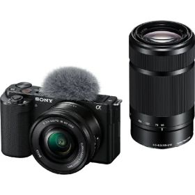 SONY｜ソニー VLOGCAM ZV-E10Y ダブルズームレンズキット ミラーレス一眼カメラ ブラック [ズームレンズ+ズームレンズ]
