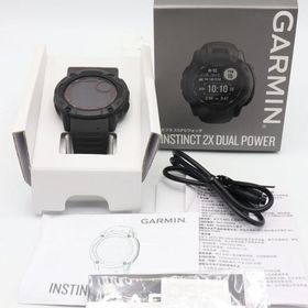 ボーナスストア+5％【美品】GARMIN Instinct 2X Dual Power Graphite 010-02805-22 スマートウォッチ ガーミン インスティンクト デュアルパワー 本体