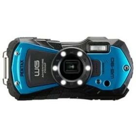 PENTAX WG-90 ブルー 本格防水デジタルカメラ 14m防水 (連続2時間) 1.6m耐衝撃 防塵 -10°C耐寒 アウトドアで活躍するタフネスボディ CALSモード搭載で 現場記録など幅広いビジネスシーンで活躍