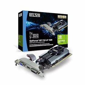 【中古】(非常に良い)ELSA GeForce GT710搭載 グラフィックスボード ( DDR3 2GB / ロープロ対応 / 静音 / マルチモニター出力対応 ) GD710-2GERL 日本正規代理店品