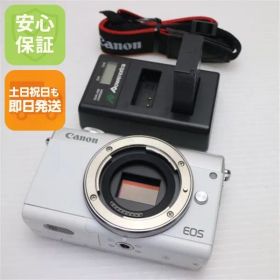 新品同様 EOS M100 ホワイト 即日発送 Canon ミラーレス一眼カメラ デジタルカメラ 土日祝発送OK 09000