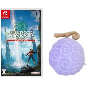 ONE PIECE ODYSSEY デラックスエディション -Switch &悪魔の実エンボスクッション(ゴムゴムの実) (ONE PIECEカードゲーム記念パック※ONE PIECEカード2枚入り 付)