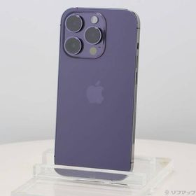 〔中古〕Apple(アップル) iPhone14 Pro 1TB ディープパープル MQ313J／A SIMフリー〔262-ud〕