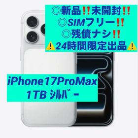 24時間限定値下iPhone17 Pro Max 1TB 本体SIMフリー◎
