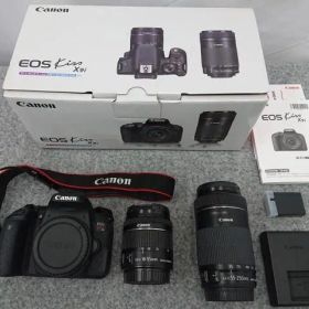 【中古】 Canon キャノン EOS Kiss X9i ダブルズームキット ブラック デジタル一眼レフカメラ