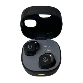 audio-technica (オーディオテクニカ) 完全ワイヤレスイヤホン ノイズキャンセリング ATH-SQ1TW2NC ブラック 家電/006