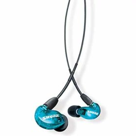 SHURE シュア イヤホン AONIC 215 有線 マイク付き SE215DYBL+UNI-A トランスルーセントブルー 高遮音性 ゲーム ゲーミング スペシャルエディション カナル型 ワイヤレス変換可(別売) MMCX リケーブ…