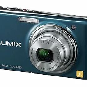 【中古】（非常に良い）パナソニック デジタルカメラ LUMIX FX77 スエードブルー DMC-FX77-A
