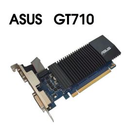 【中古パーツ】ASUS GT710-SL-2GD5-BRK ファンレス GeForce GT 710 2GB GDDR5 グラフィックボード ビデオカード 補助電源不要