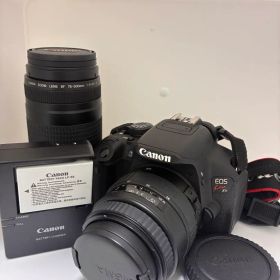 美品 Canon EOS Kiss X7i ダブルレンズ 充電器付 動作確認済