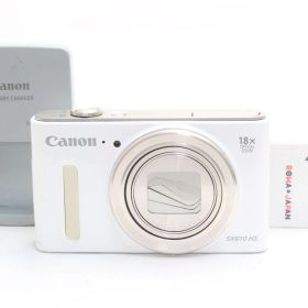AB (良品) Canon キヤノン PowerShot SX610 HS ホワイト 初期不良返品無料 6-70
