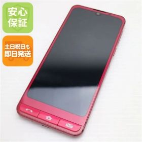 美品 SoftBank シンプルスマホ6 A201SH ルビーレッド スマホ 白ロム 土日祝発送OK 09000