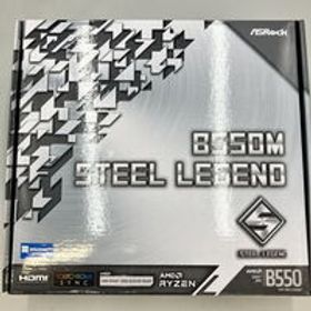 中古 ASRock B550M Steel Legend (B550 AM4 mATX DDR4) 142939 状態： B:良品