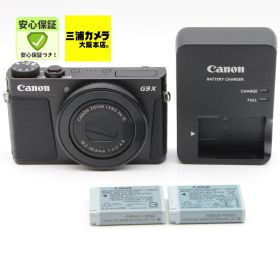 【極上品】 Canon PowerShot G9 X Mark II ブラック 1.0型センサー/F2.0レンズ/光学3倍ズーム コンパクトデジタルカメラ #092VV06136