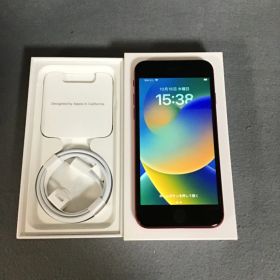 美品 国内版 SIMフリー iPhoneSE 第2世代 64GB レッド色
