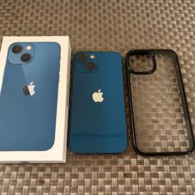 iPhone 13 mini 128GB ブルー SIMフリー 本体とケース