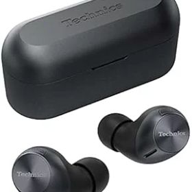 【中古】［非常に良い］テクニクス ワイヤレスイヤホン EAH-AZ40-K ブラック bluetooth マルチポイント IPX4 アプリ対応