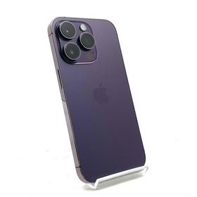 【全額返金保証】【最速発送】 iPhone 14 Pro 256GB ディープパープル Softbank SIMフリー 白ロム 動作確認済 77%