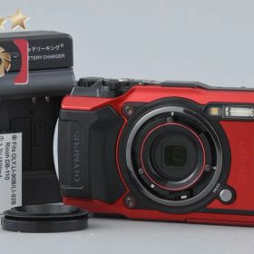 【中古】OLYMPUS オリンパス TOUGH TG-6 レッド コンパクトデジタルカメラ シャッター回数僅少