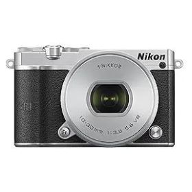 【中古】(非常に良い)Nikon ミラーレス一眼 Nikon1 J5 標準パワーズームレンズキット シルバー J5HPLKSL