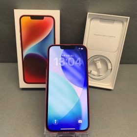 美品 Appleストア版 SIMフリー iPhone14 128GB レッド色