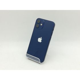 【中古】Apple au 【SIMロック解除済み】 iPhone 12 mini 128GB ブルー MGDP3J/A【神戸】保証期間１ヶ月【ランクC】