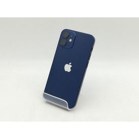 【中古】Apple au 【SIMロック解除済み】 iPhone 12 mini 128GB ブルー MGDP3J/A【神戸】保証期間１ヶ月【ランクB】