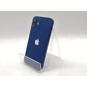 【中古】Apple au 【SIMロック解除済み】 iPhone 12 mini 128GB ブルー MGDP3J/A【熊本】保証期間１ヶ月【ランクB】