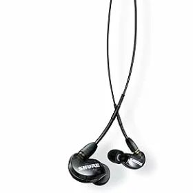 【中古】SHURE シュア イヤホン 有線 SE215-K-A トランスルーセントブラック : 高遮音性 ゲーム ゲーミング カナル型 ワイヤレス変換可(別売) MMCX リケ