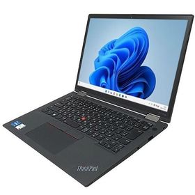 ノートパソコン lenovo ThinkPad X13 Yoga Gen2 中古 2020年モデル Windows11 64bit WEBカメラ Core i5 1135G7 メモリ8GB 高速 SSD 無線LAN タッチパネル 2 in 1