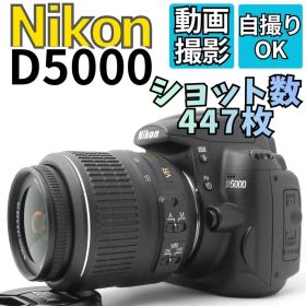【ショット数４４７枚 美品】Nikon D5000 スマホ転送 自撮り 花見