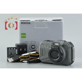 【中古】RICOH リコー PENTAX ペンタックス WG-1000 オリーブ 防水アクションカメラ 元箱付き