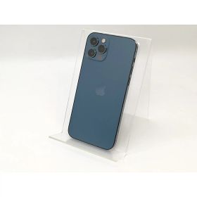 【中古】Apple au 【SIMロック解除済み】 iPhone 12 Pro 256GB パシフィックブルー MGMD3J/A【秋葉4号】保証期間1ヶ月【ランクC】