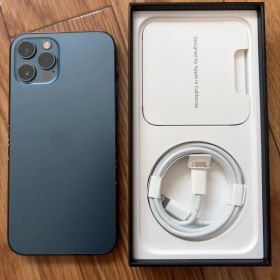 Apple購入SIMフリーiPhone 12pro パシフィックブルー128GB