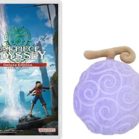 Bandai Namco ONE PIECE ODYSSEY デラックスエディション -Switch &悪魔の実エンボスクッション(ゴムゴムの実) (【早期購入特典】「ジュエリーパック」が入手できる特典コード 同梱 ＆ONE