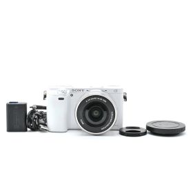 【良品】 SONY α6000 レンズキット ホワイト ILCE-6000L SELP1650