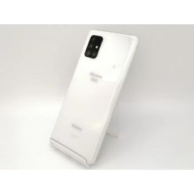 【中古】SAMSUNG docomo 【SIMロック解除済み】 Galaxy A51 5G プリズムブリックス ホワイト 6GB 128GB SC-54A【三宮センター】保証期間1週間【ランクC】