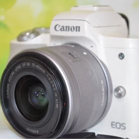スマホ転送機能付♪キヤノン EOS Kiss M ホワイト