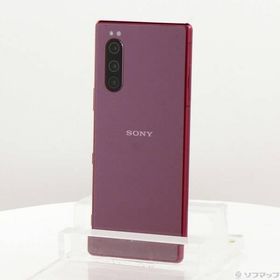 〔中古〕SONY(ソニー) Xperia 5 64GB レッド SOV41 auロック解除SIMフリー〔371-ud〕