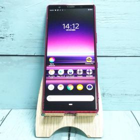 au Xperia5 SOV41 レッド 本体 白ロム SIMロック解除済み SIMフリー 539630