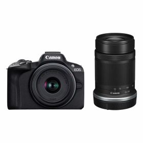 【中古】「非常に良い」Canon ミラーレス一眼カメラ EOS R50 ダブルズームキット(RF-S18-45+RF-S55-210) ブラック/APS-C/約375g EOSR50BK-WZK
