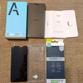 OPPO A55s 5G ブラック 本体 ケース