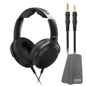 FIIO 開放型 ヘッドホン JT7 ブラック (FIO-JT7-B) 《ロゴ入りクロスプレゼント》 fiio