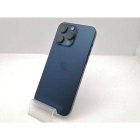 【中古】Apple docomo 【SIMフリー】 iPhone 15 Pro Max 256GB ブルーチタニウム MU6T3J/A【新宿東口】保証期間１ヶ月【ランクC】