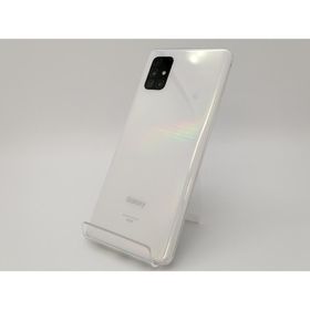 【中古】SAMSUNG au 【SIMロック解除済み】 Galaxy A51 5G プリズム ブリックス ホワイト 6GB 128GB SCG07【三宮センター】保証期間１ヶ月【ランクB】