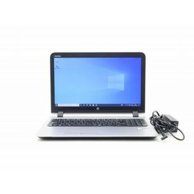 hp ProBook 450 G3 Core i3-6100U 2.3GHz 4GB 256GB(SSD) DVD-ROM 15.6インチ非光沢パネル FWXGA 1366x768ドット Windows10 Pro 64bit 小難
