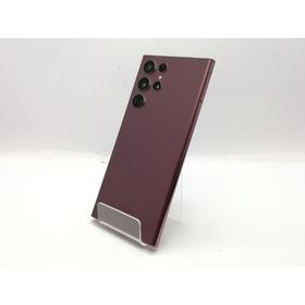 【中古】SAMSUNG au 【SIMフリー】 Galaxy S22 Ultra バーガンディ 12GB 256GB SCG14【立川フロム中武】保証期間１ヶ月【ランクB】