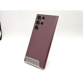 【中古】SAMSUNG au 【SIMフリー】 Galaxy S22 Ultra バーガンディ 12GB 256GB SCG14【立川フロム中武】保証期間１ヶ月【ランクA】