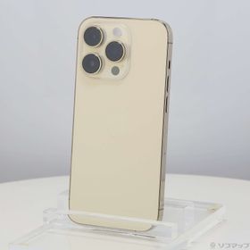 (中古)Apple iPhone14 Pro 128GB ゴールド MQ073J/A SIMフリー(198-ud)