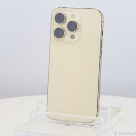 (中古)Apple iPhone14 Pro 128GB ゴールド MQ073J/A SIMフリー(269-ud)